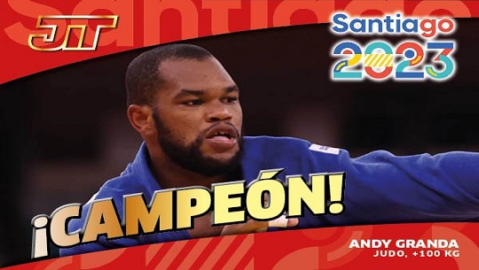 Oro para el judoca cubano Andy Granda en Santiago 2023