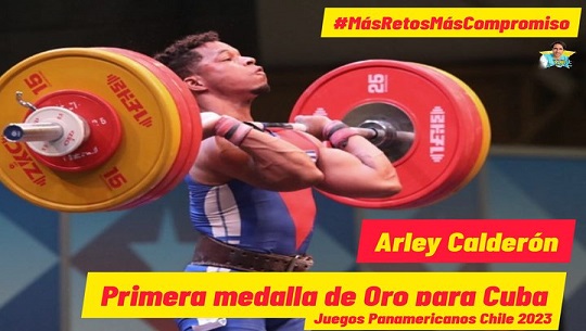 Pesista Arley Calderón conquista primer oro de Cuba en Santiago 2023