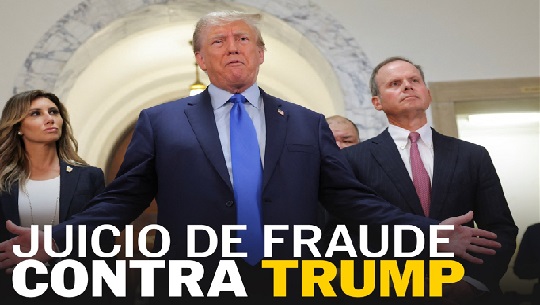 Trump comparece en tribunal de Nueva York por fraude