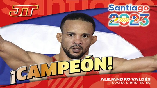 📹 Alejandro Valdés le da a Cuba otra de oro en la lucha libre