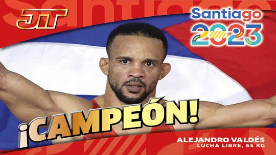 Alejandro Valdés le da a Cuba otra de oro en la lucha libre