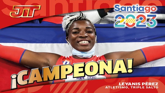 Logra Cuba el un-dos en tiple salto femenino