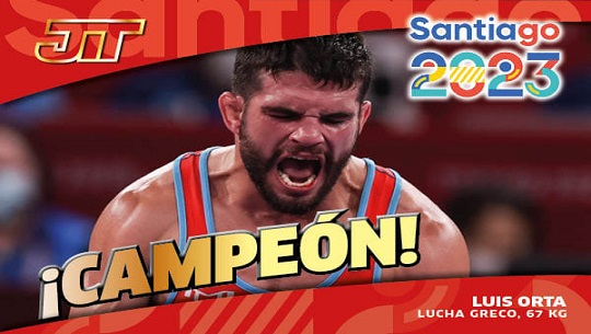 📹 Luis Orta, campeón de los 67 kg en la lucha grecorromana