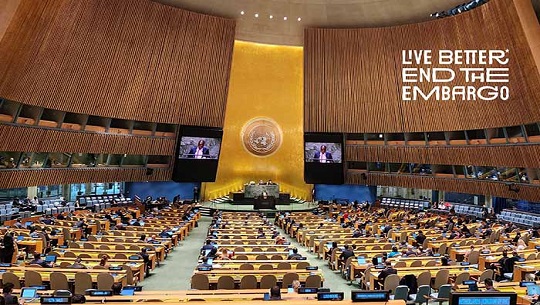 Organizaciones políticas rechazan en la ONU bloqueo a Cuba