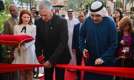 Presidente de Cuba dialogó con empresarios emiratíes