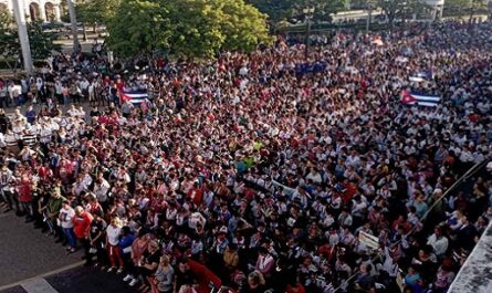 Ciudad cubana expresó su apoyo a Palestina