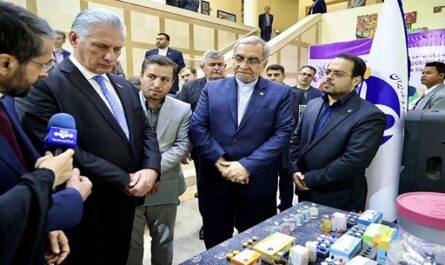 Visita Presidente cubano Instituto Pasteur de Irán