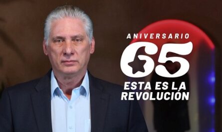 Mensaje del presidente Díaz-Canel con motivo del fin de año y el aniversario 65 de la Revolución.