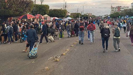 Feria agropecuaria en la ciudad de Cienfuegos a propósito del fin de año