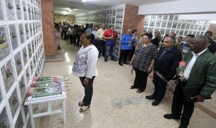 Sentido homenaje a expresidente del Comité Olímpico Cubano Foto tomada de Prensa Latina