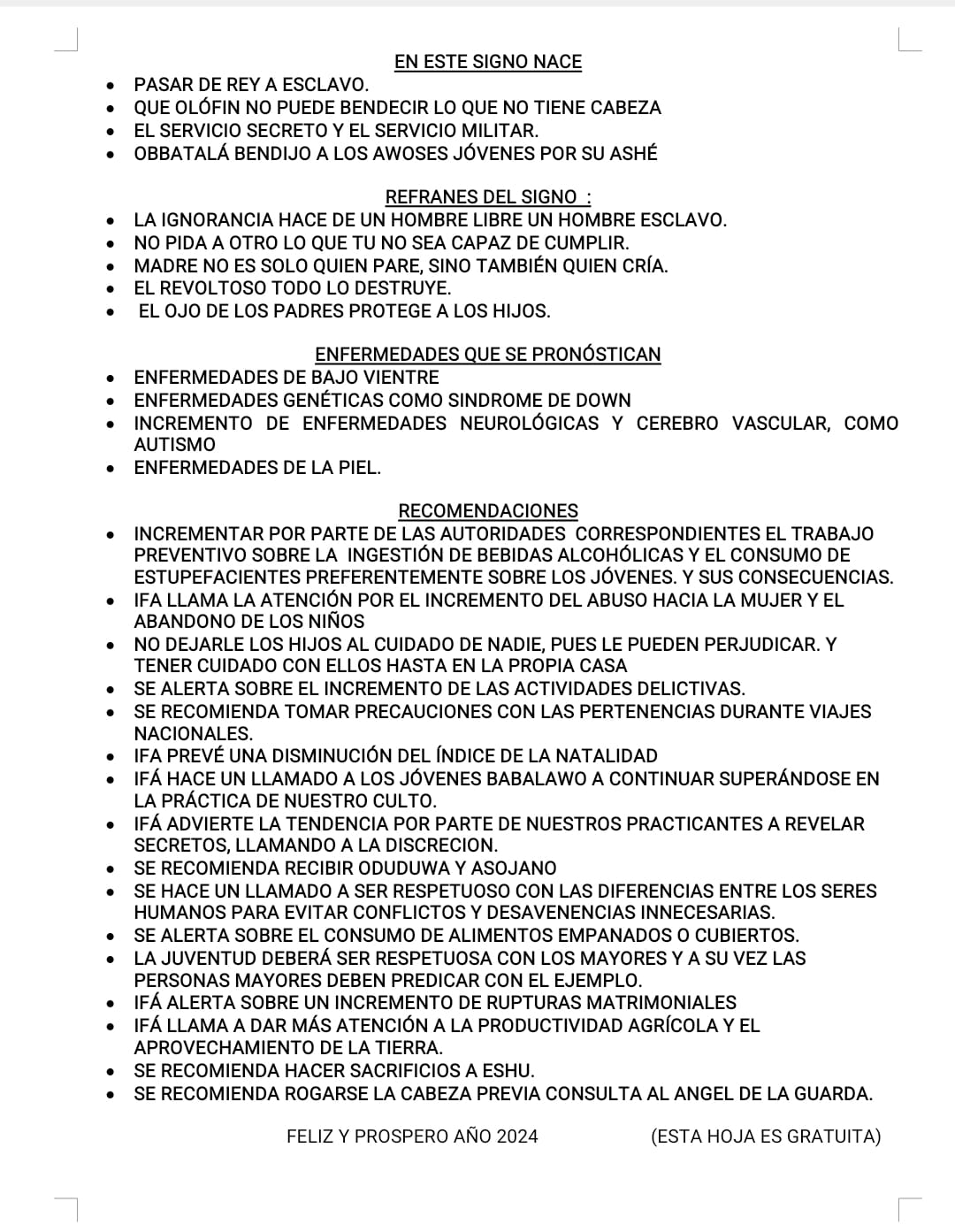 Dan a conocer la Letra del Año 2024