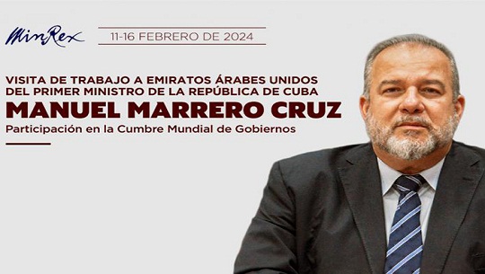 Participará Primer Ministro de Cuba en Cumbre Mundial de Gobierno