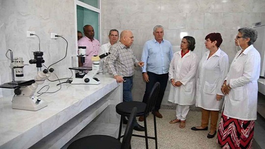 Presidente de Cuba evalúa prioridades de trabajo en oriente del país