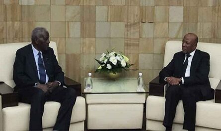 Presidente de Namibia recibió a líder parlamentario de Cuba