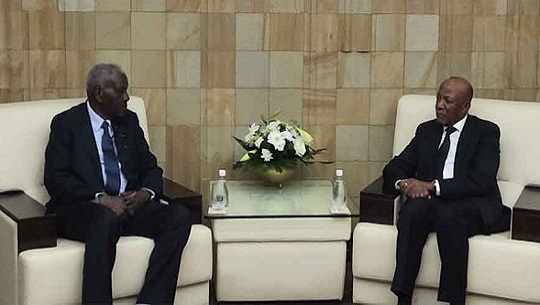 Presidente de Namibia recibió a líder parlamentario de Cuba