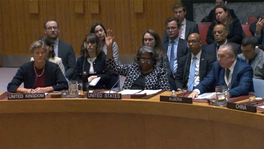 EEUU, único voto en contra para un alto al fuego en Gaza (+Video)