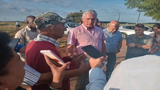 Presidente cubano Miguel Díaz-Canel visita Matanzas