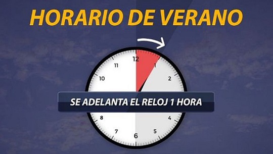 Rige en Cuba horario de verano