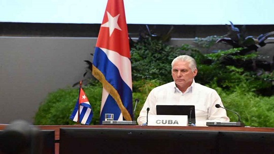 Presidente de Cuba expresa apoyo a México en cumbre de la Celac