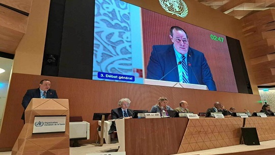 Cuba aboga por cooperación en Asamblea Mundial de la Salud