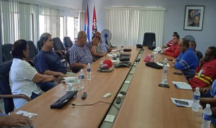 Evalúa Ministro de Energía y Minas actividades del sector en Cienfuegos
