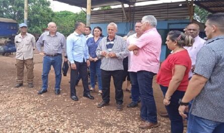 Visita Díaz Canel municipio cienfueguero de Aguada de Pasajeros