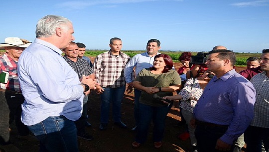Presidente Díaz-Canel recorrió provincia más occidental de Cuba