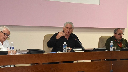 Díaz-Canel insta a incrementar acciones contra problemas en Cuba