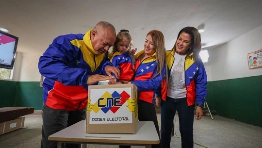 Pueblo venezolano ejerce derecho al voto sin problema, afirmó Cabello