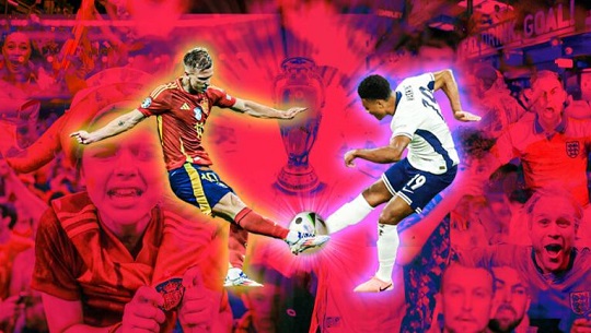 España e Inglaterra disputan la final de la Eurocopa
