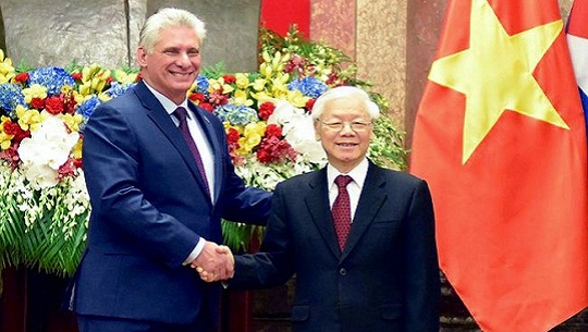 Presidente de Cuba lamenta fallecimiento de máximo líder de Vietnam