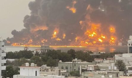 Israel-ataco-depositos-de-combustible-en-un-puerto-al-oeste-de-Yemen