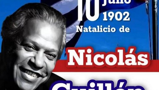Realizarán en Cuba jornada en honor al poeta Nicolás Guillén