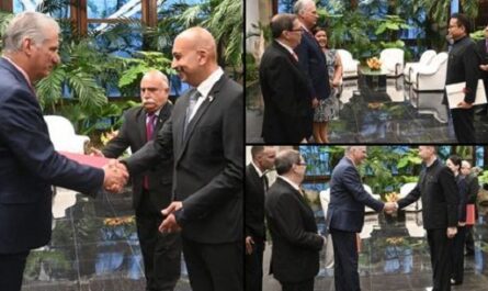Recibe presidente de Cuba cartas credenciales de nuevos embajadores