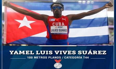 Pondera presidente cubano resultado de Yamel Luis Vives en Paralímpicos de París 2024