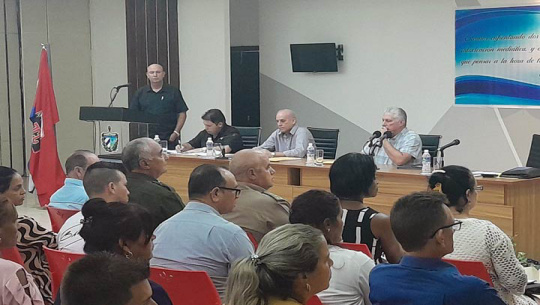Preside Díaz-Canel pleno del PCC en Ciego de Ávila