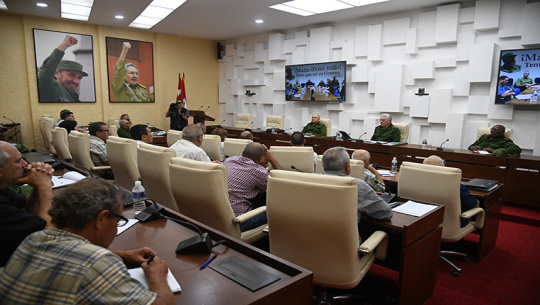 Chequea Consejo de Defensa Nacional labores de recuperación
