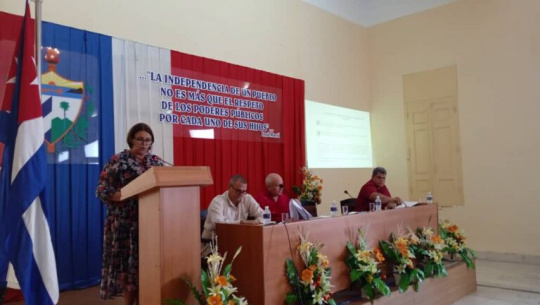 Rinde cuenta e informa de su gestión la gobernadora de Cienfuegos 