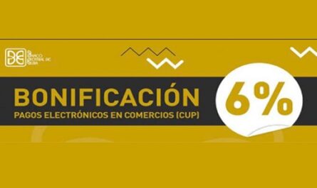 Informa el Banco sobre bonificación a los pagos en línea