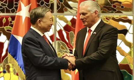 Dialogan líderes de Partidos Comunistas de Cuba y Vietnam