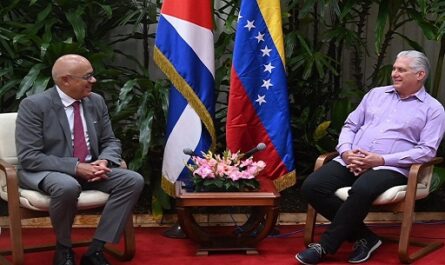 Recibe presidente de Cuba a titular de Asamblea de Venezuela