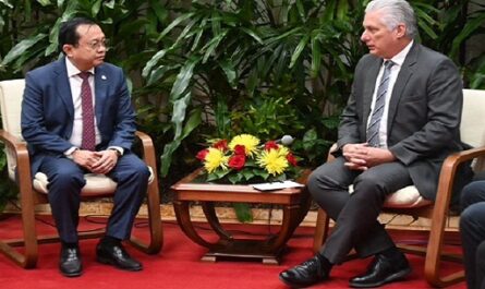 Destaca presidente de Cuba fortalecimiento de vínculos con Vietnam