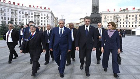 Calificó Díaz-Canel de muy grato reencuentro con Lukashenko