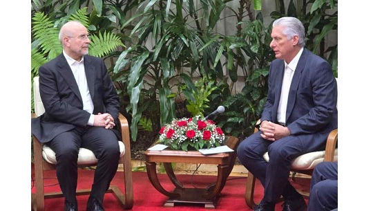 Cuba agradece respaldo de Irán frente a bloqueo de EEUU