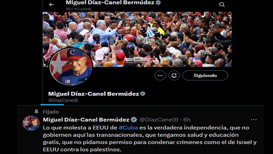 Condena Díaz-Canel sanciones del gobierno de EE. UU.
