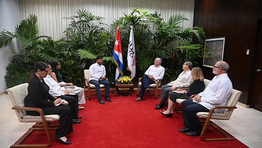Presidente de Cuba se reunió con secretario del ALBA-TCP