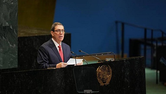 Cuba es una nación de paz, afirma canciller Bruno Rodríguez en ONU