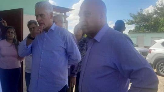 Realiza Miguel Díaz-Canel Bermúdez, visita de trabajo al municipio de Aguada de Pasajeros