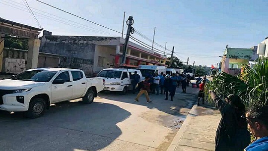 Apoya contingente de Cienfuegos restauración de las comunicaciones de Niquero