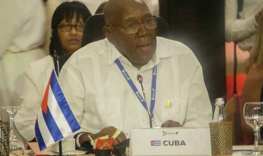 Vicepresidente de Cuba interviene en Cumbre Celac-UE, condena escalada belicista de EE.UU.